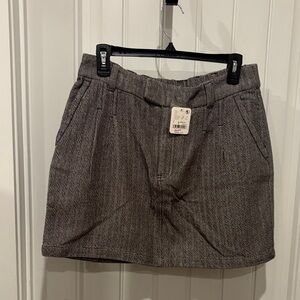 Free People Gray Mini Skirt